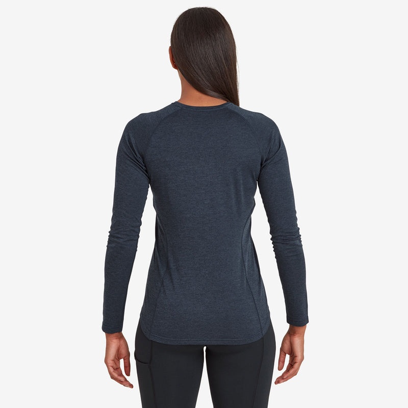 Montane Dart Long Sleeve T-Shirt Dam Marinblå | YCKREO936