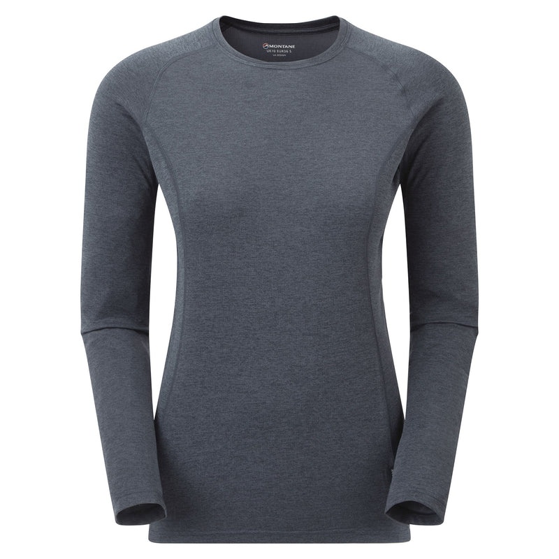 Montane Dart Long Sleeve T-Shirt Dam Marinblå | YCKREO936