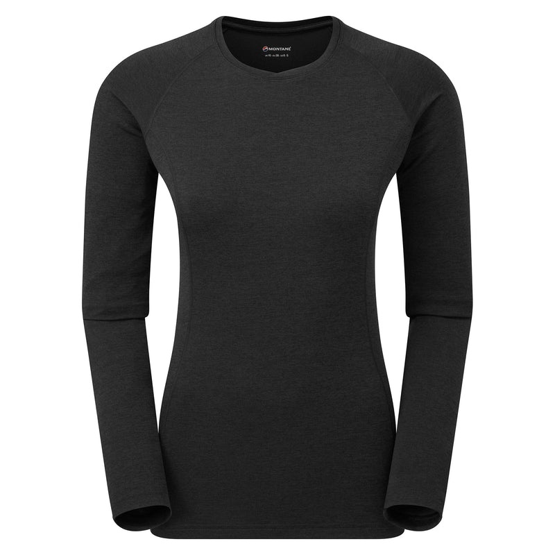 Montane Dart Long Sleeve T-Shirt Dam Svarta | LQOMUJ289