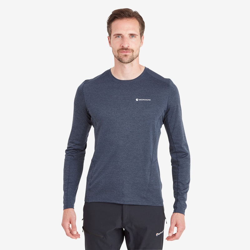 Montane Dart Long Sleeve T-Shirt Herr Blå | MXNZSP965