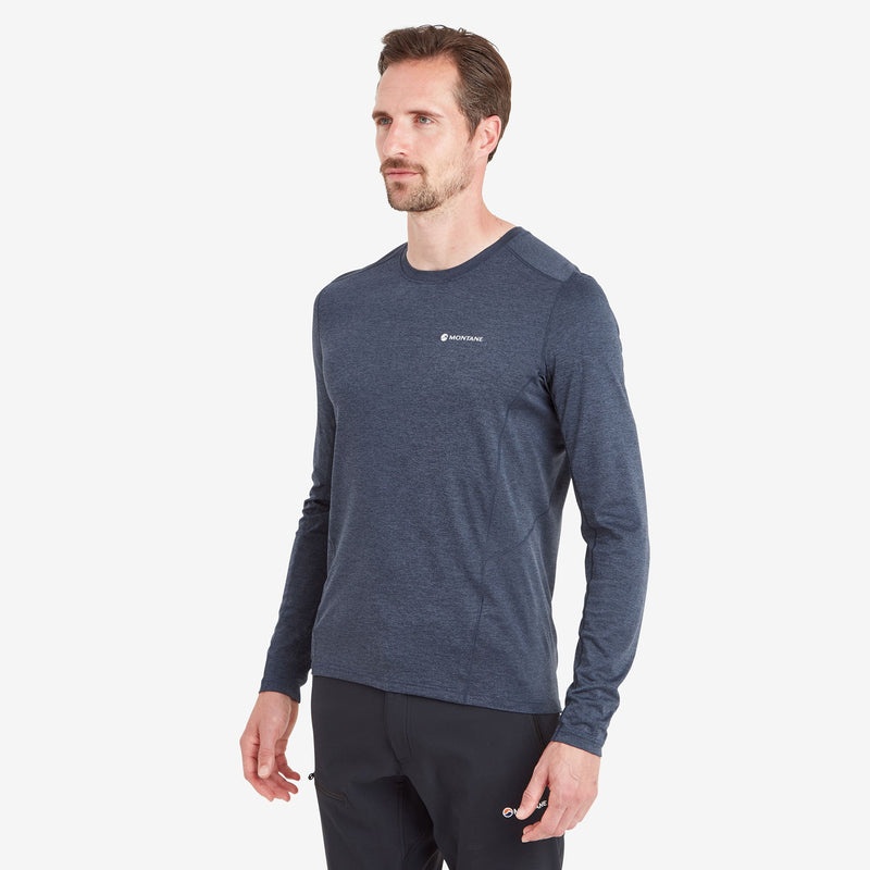 Montane Dart Long Sleeve T-Shirt Herr Blå | MXNZSP965