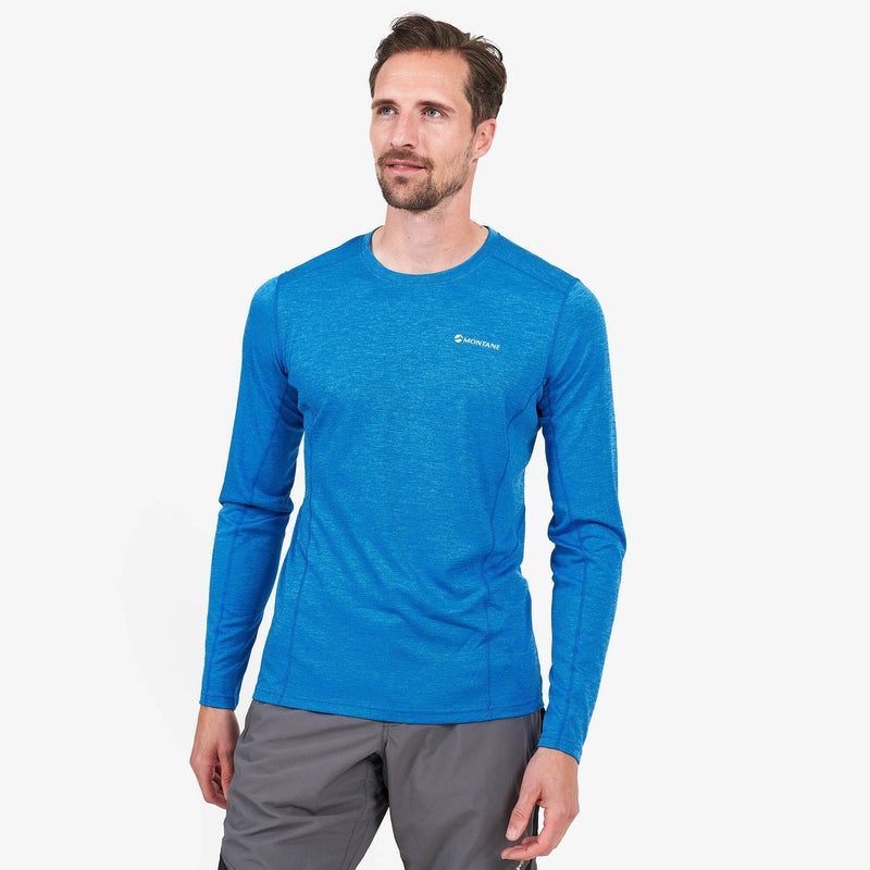 Montane Dart Long Sleeve T-Shirt Herr Blå | HQOBEJ725