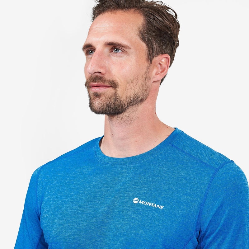 Montane Dart Long Sleeve T-Shirt Herr Blå | HQOBEJ725