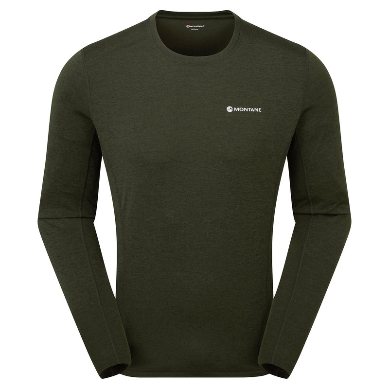 Montane Dart Long Sleeve T-Shirt Herr Mörkgröna | SGKYBA142