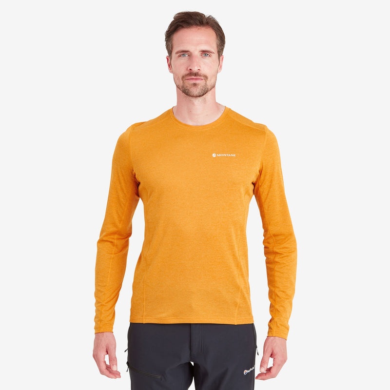 Montane Dart Long Sleeve T-Shirt Herr Orange | NFJQDG741