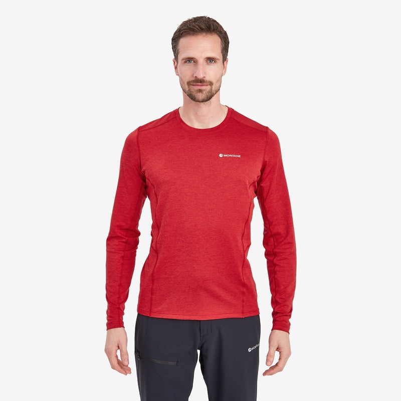 Montane Dart Long Sleeve T-Shirt Herr Röda | JSZROW213