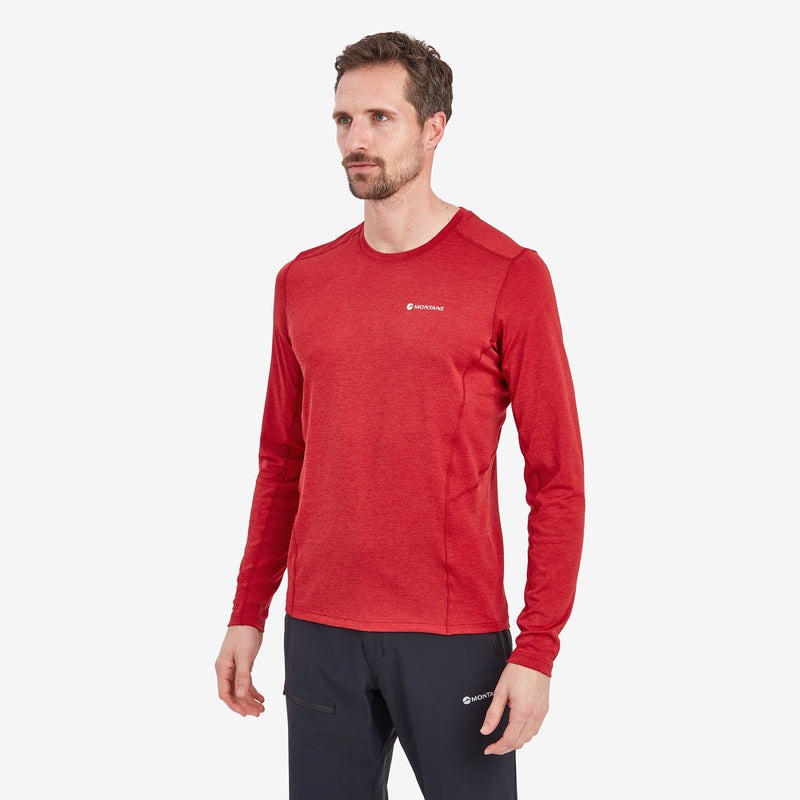 Montane Dart Long Sleeve T-Shirt Herr Röda | JSZROW213