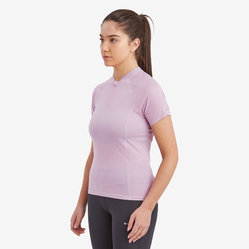 Montane Dart Nano Zip T-Shirt Dam Lila | JWALOS195