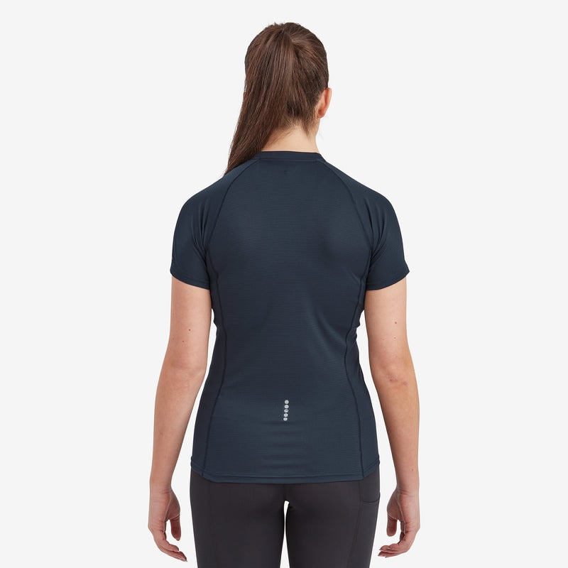 Montane Dart Nano Zip T-Shirt Dam Marinblå | FPIKXU094