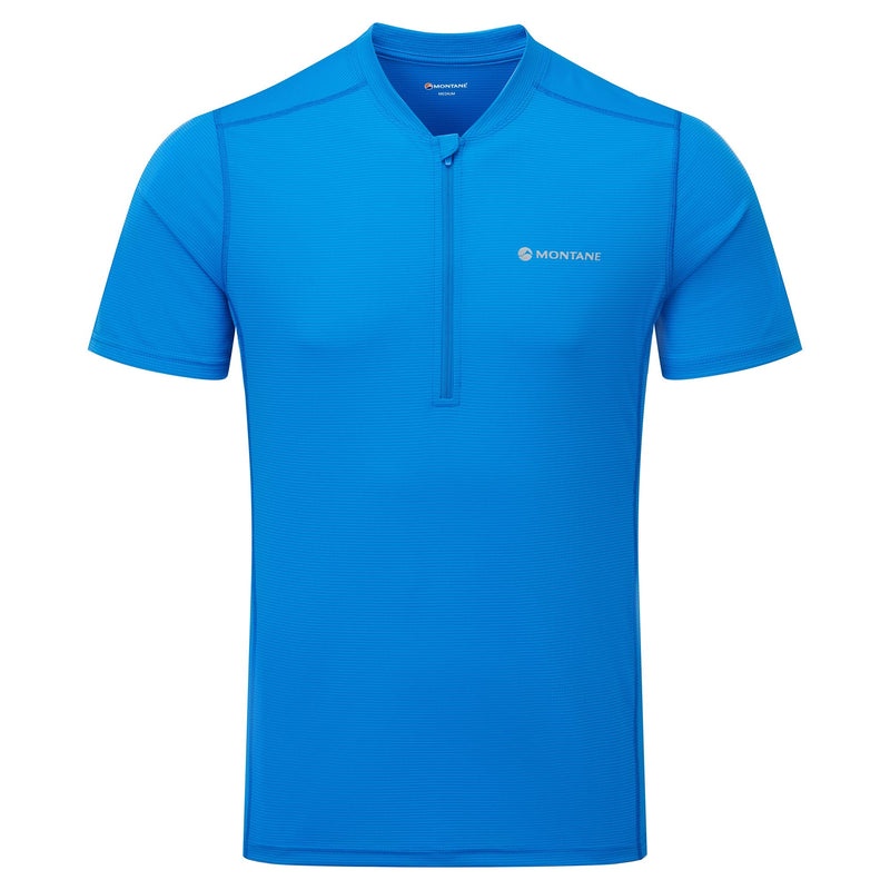 Montane Dart Nano Zip T-Shirt Herr Blå | WVMSXB543