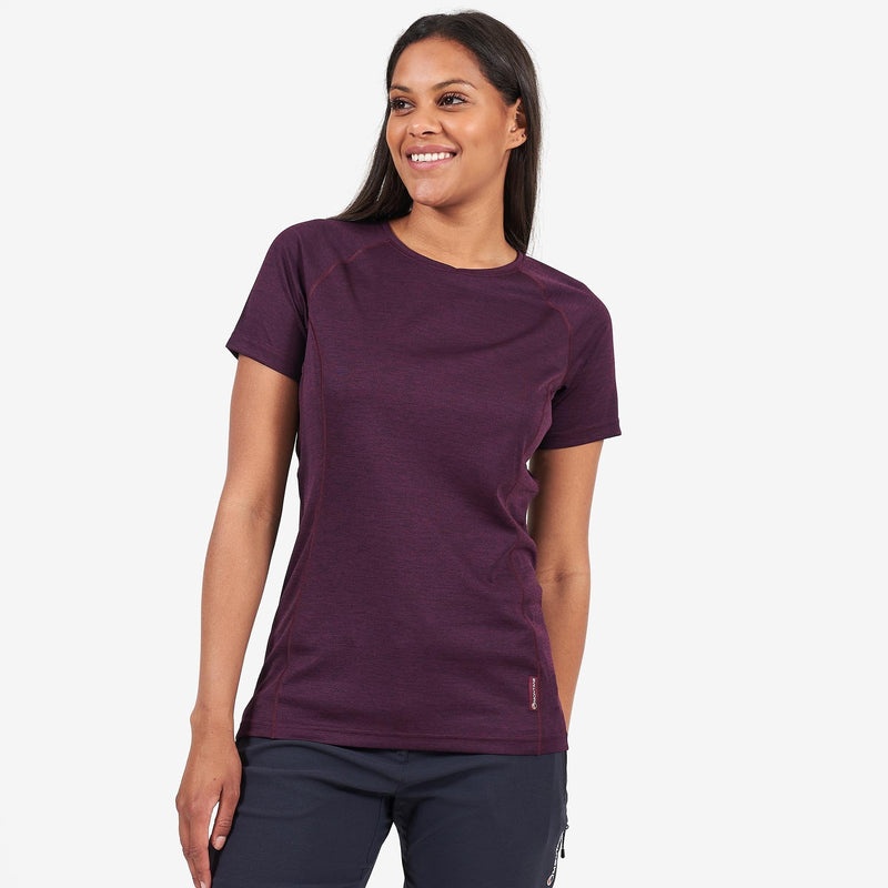 Montane Dart T-Shirt Dam Lila | YIEAXF548