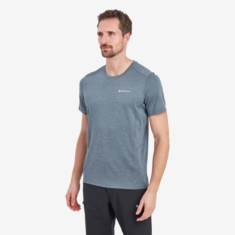 Montane Dart T-Shirt Herr Grå Blå | JDALHZ435