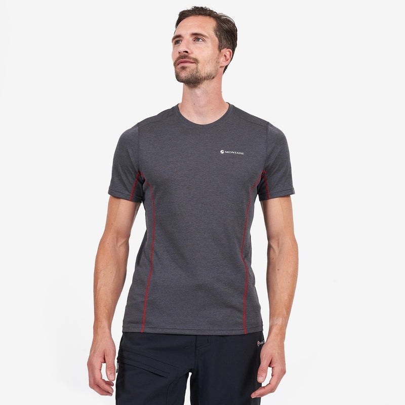 Montane Dart T-Shirt Herr Mörkgrå | FEWGHP935