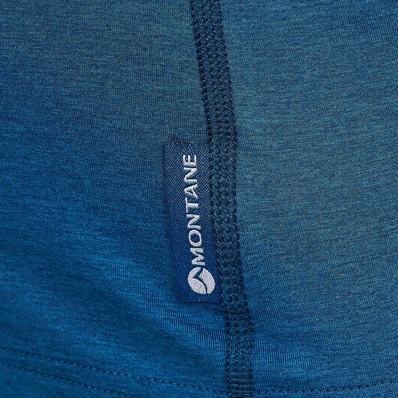 Montane Dart Thermo Zip Neck T-Shirt Dam Blå | XOVDIS359