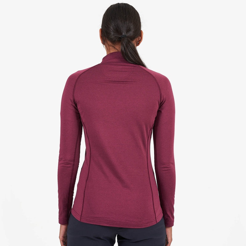 Montane Dart Thermo Zip Neck T-Shirt Dam Lila | FNUCXG045