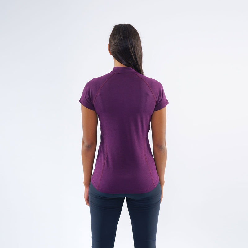 Montane Dart Zip T-Shirt Dam Lila | IEVRSL358