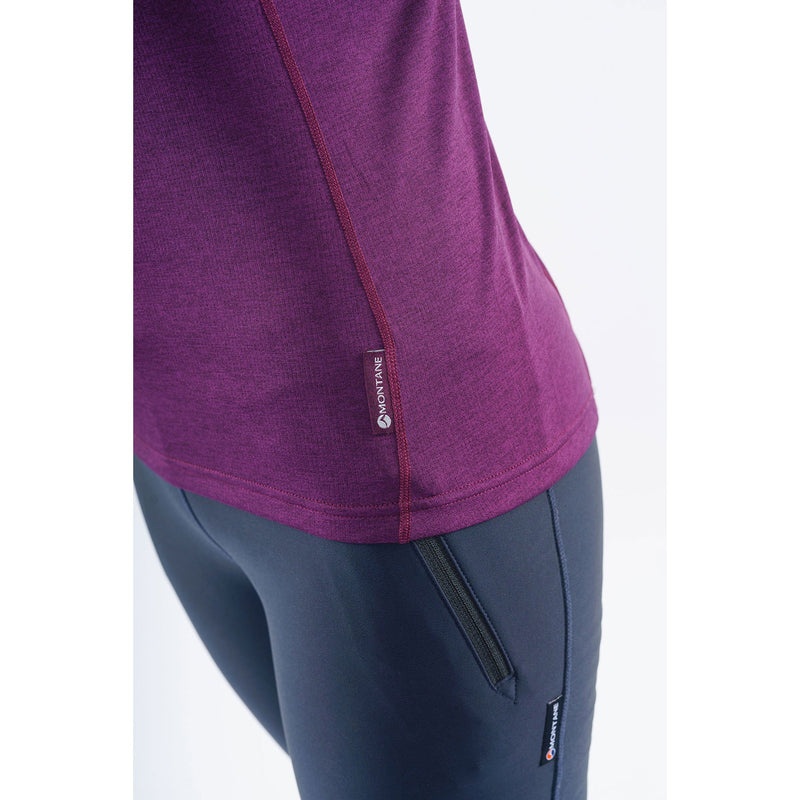 Montane Dart Zip T-Shirt Dam Lila | IEVRSL358