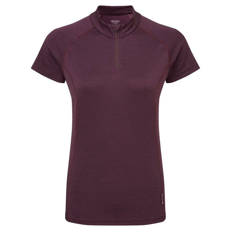 Montane Dart Zip T-Shirt Dam Lila | IEVRSL358