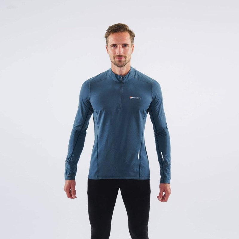 Montane Dragon Pull-On Fleecejackor Herr Blå | QOXWLS924