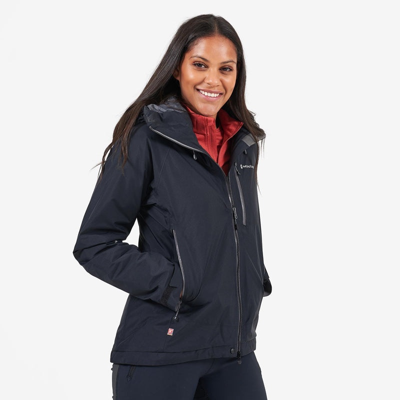 Montane Duality Insulated Regnjacka Dam Svarta | XBPTNW650