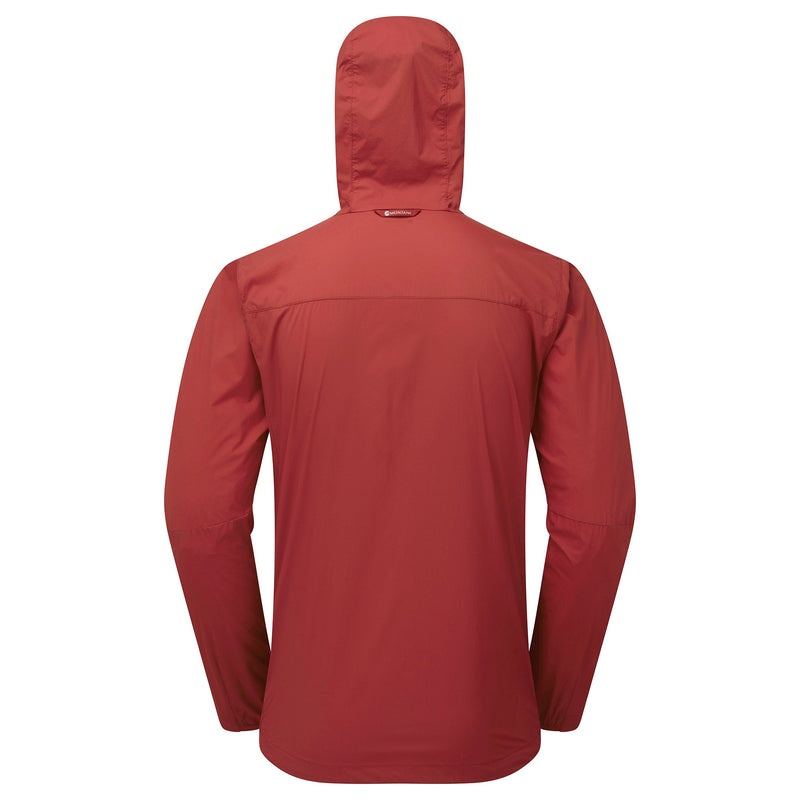 Montane Featherlite Hooded Vindjacka Herr Röda | YTXWEL362