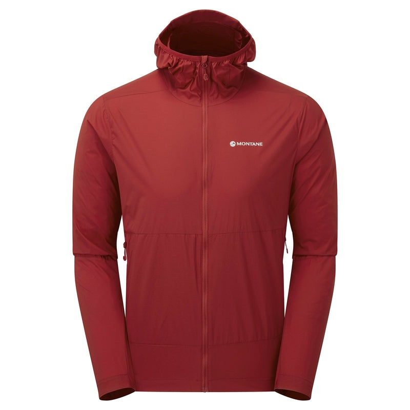 Montane Featherlite Hooded Vindjacka Herr Röda | YTXWEL362