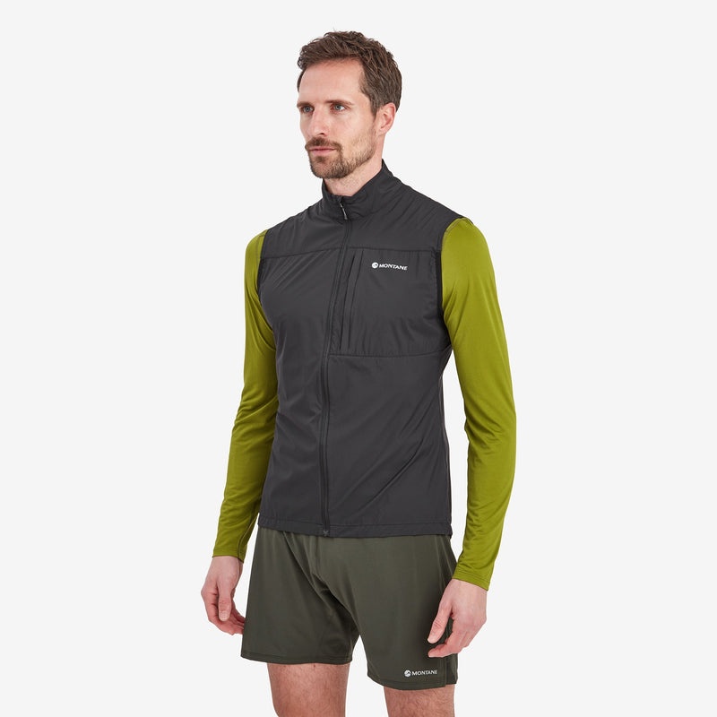 Montane Featherlite Windproof Väst Herr Svarta | GEVXQI627