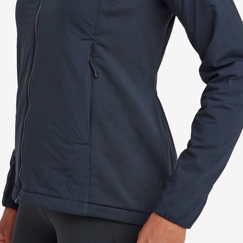 Montane Fireball Lite Hooded Isolerade Jackor Dam Marinblå | VDUXJM203