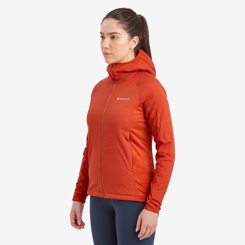 Montane Fireball Lite Hooded Isolerade Jackor Dam Orange | BOWZLR065