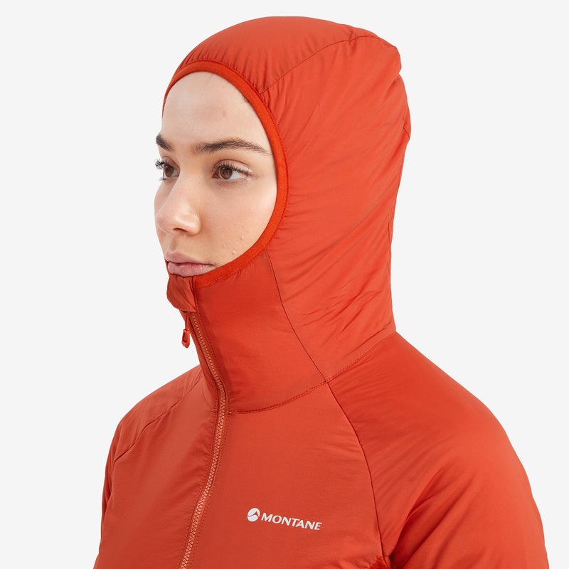 Montane Fireball Lite Hooded Isolerade Jackor Dam Orange | BOWZLR065