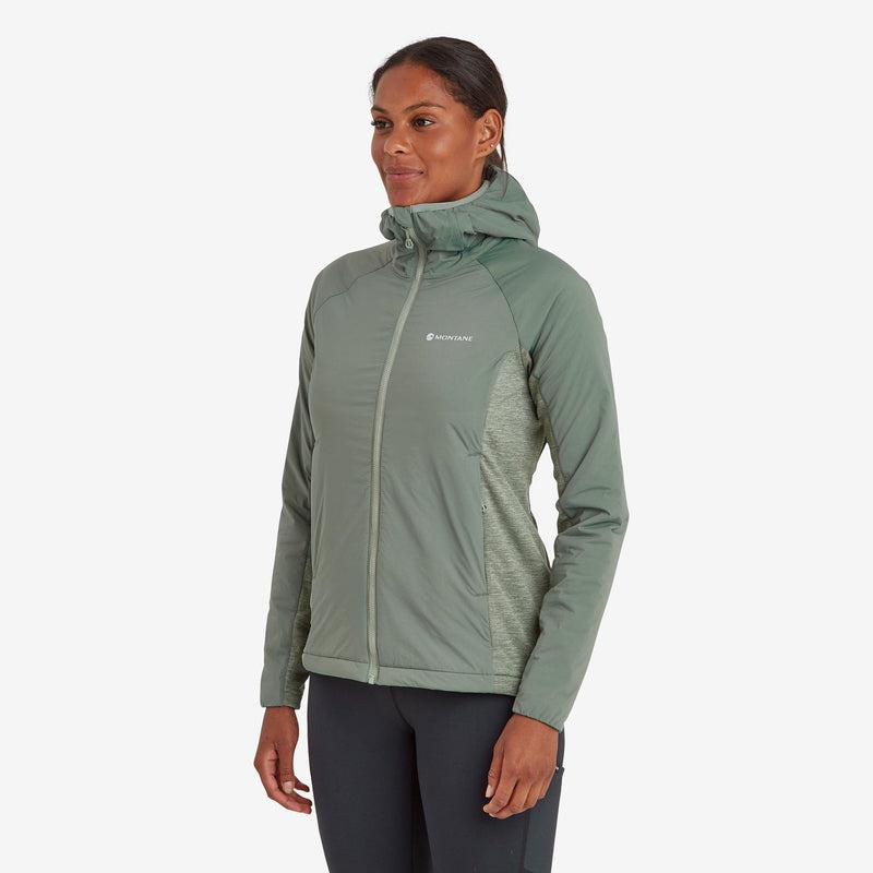 Montane Fireball Lite Hooded Isolerade Jackor Dam Gröna | SXUQIT487