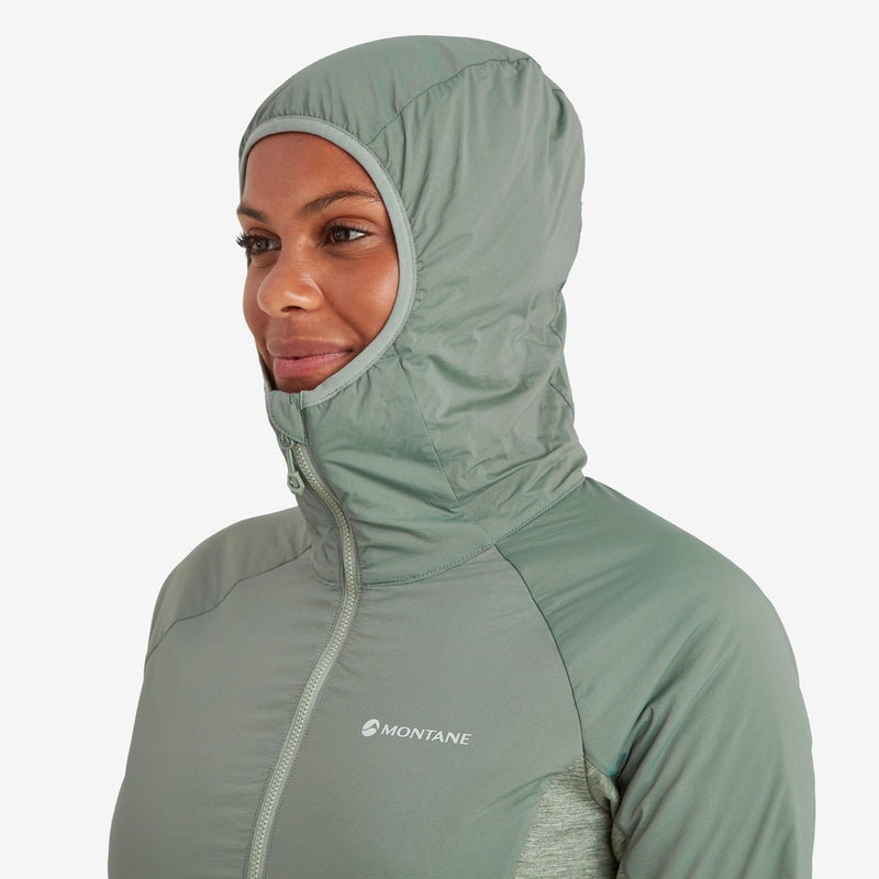 Montane Fireball Lite Hooded Isolerade Jackor Dam Gröna | SXUQIT487