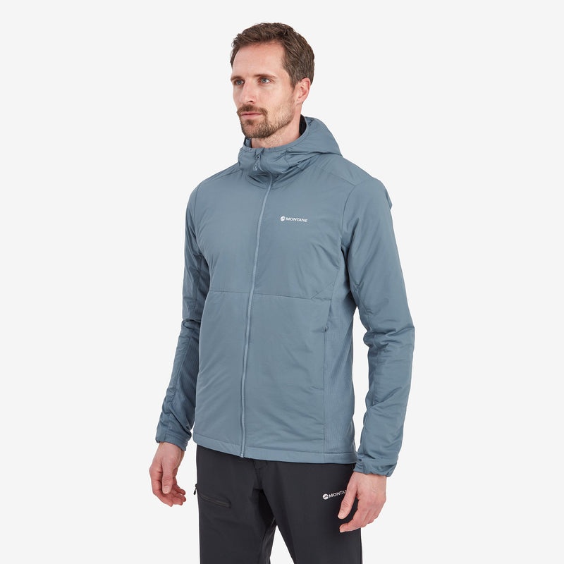 Montane Fireball Lite Hooded Isolerade Jackor Herr Grå Blå | JGPFDA615