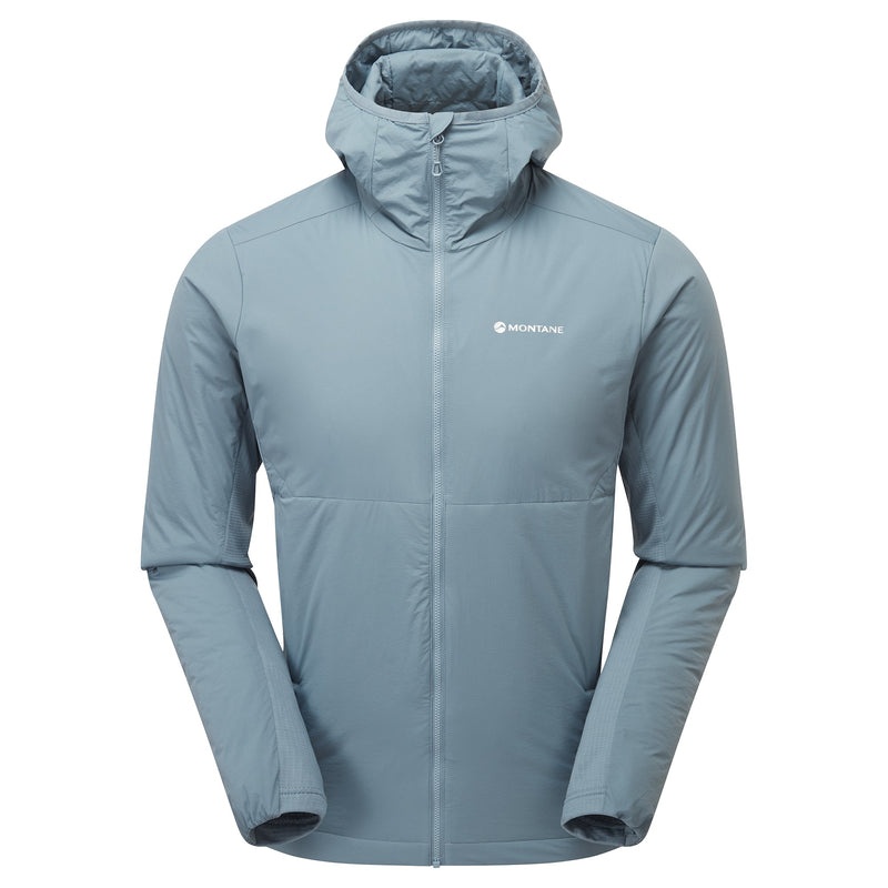 Montane Fireball Lite Hooded Isolerade Jackor Herr Grå Blå | JGPFDA615