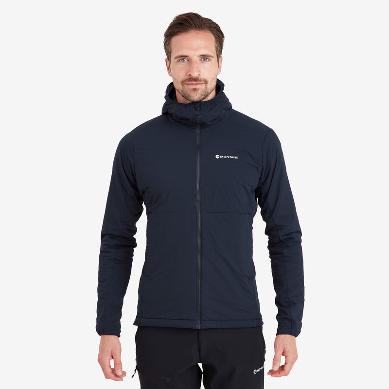 Montane Fireball Lite Hooded Isolerade Jackor Herr Marinblå | MDGLRX421