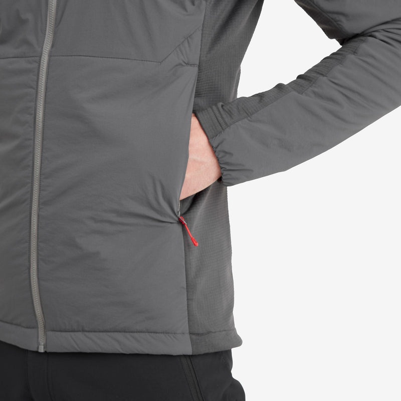 Montane Fireball Lite Hooded Isolerade Jackor Herr Mörkgrå | NUFIJE741