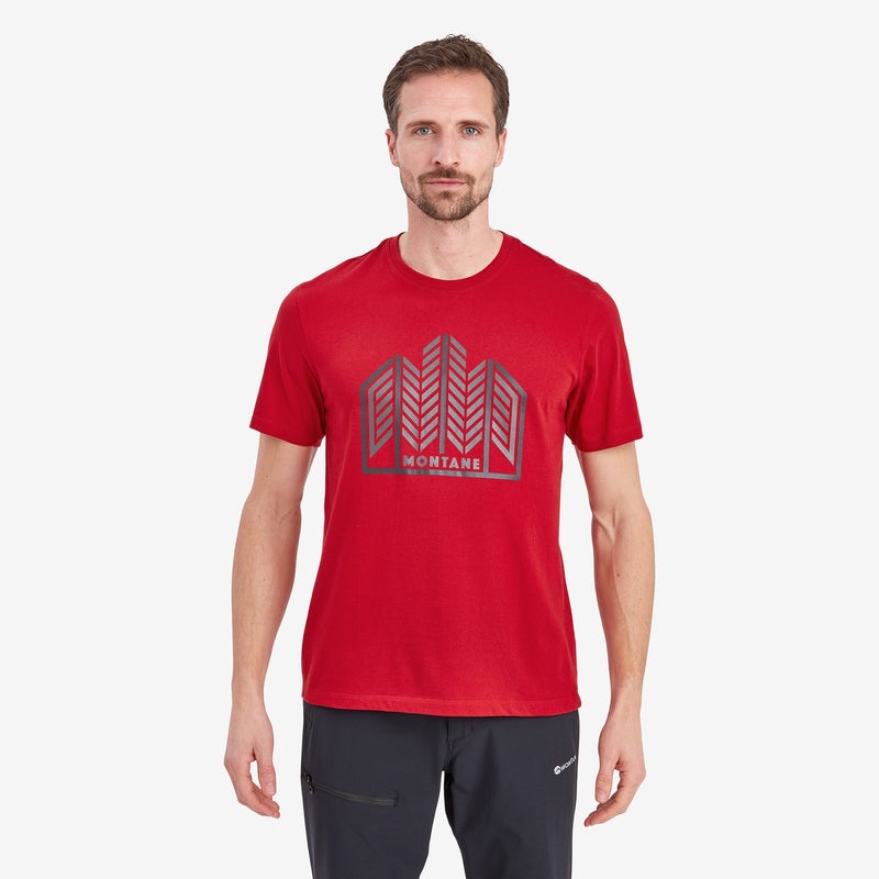 Montane Forest T-Shirt Herr Röda | BQTZLD327