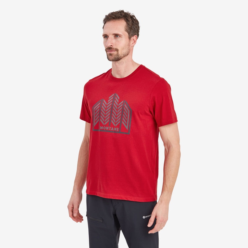 Montane Forest T-Shirt Herr Röda | BQTZLD327