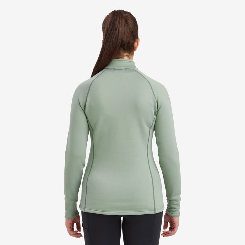 Montane Fury Fleece Zip Pull-On Tröjor Dam Gröna | PBJTZG172