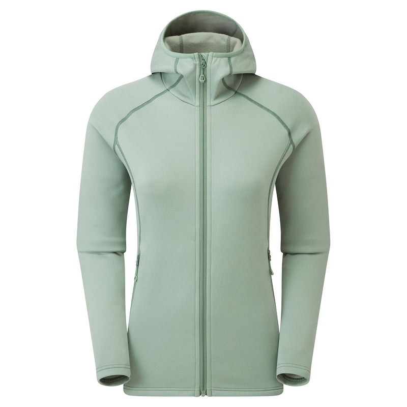 Montane Fury Hooded Fleecejackor Dam Gröna | ROXPNQ048