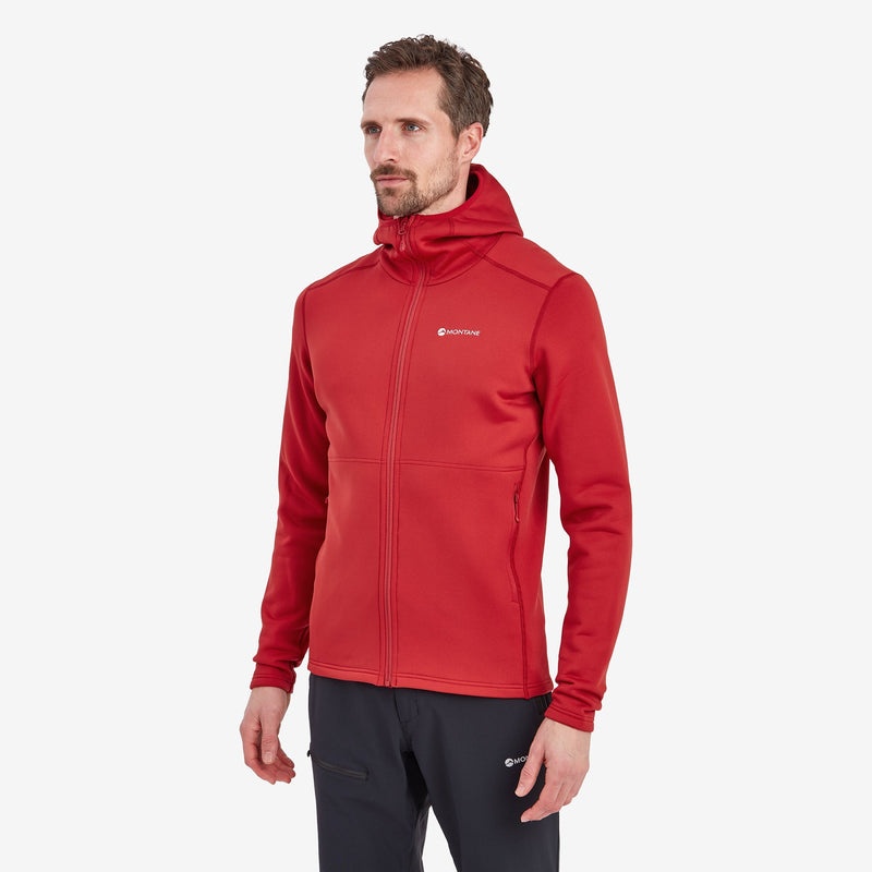 Montane Fury Hooded Fleecejackor Herr Röda | PWSUNI951