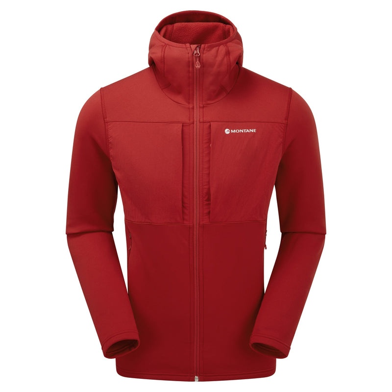 Montane Fury XT Hooded Fleecejackor Herr Röda | SEWHRB690