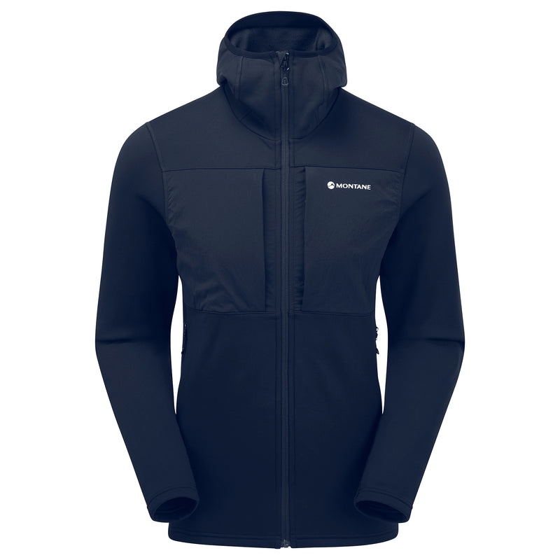 Montane Fury XT Hooded Fleecejackor Herr Marinblå | ZNFTEB460