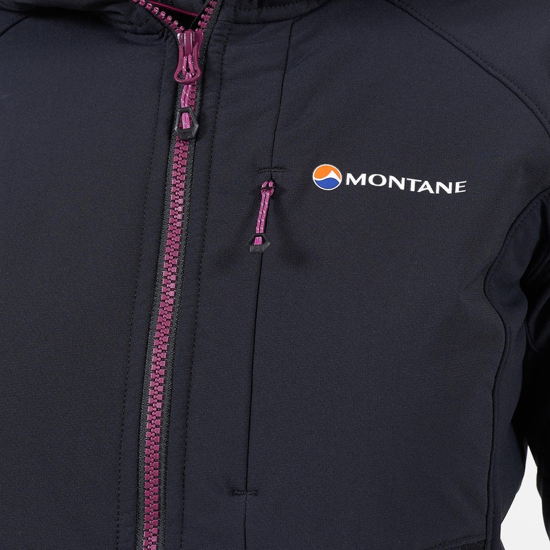 Montane Krypton Softshelljacka Dam Svarta | BPWLFN624