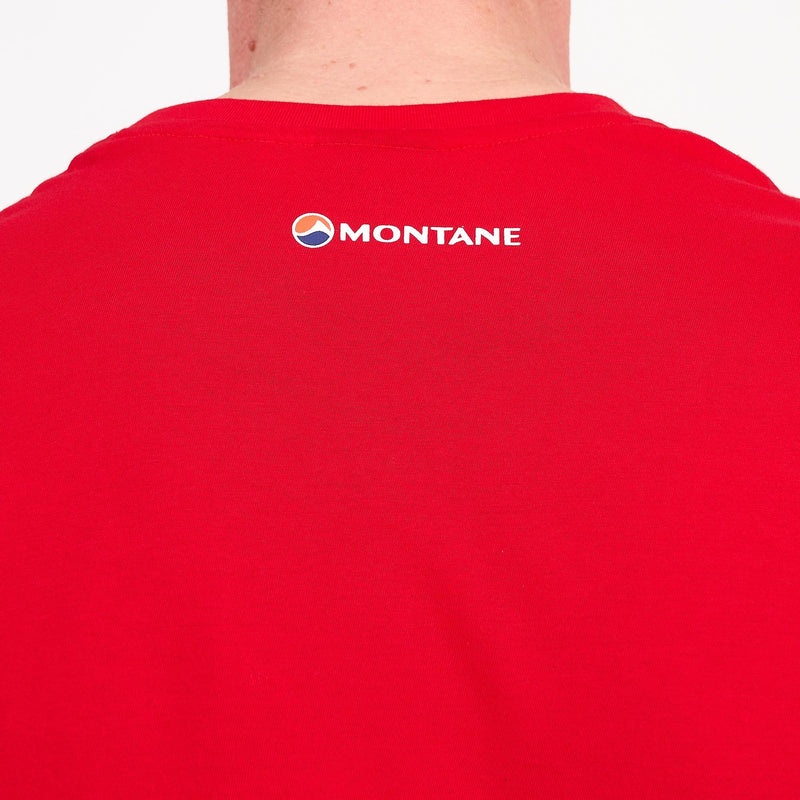 Montane Lätta Klassiska T-Shirt Herr Röda | ANEYHF541