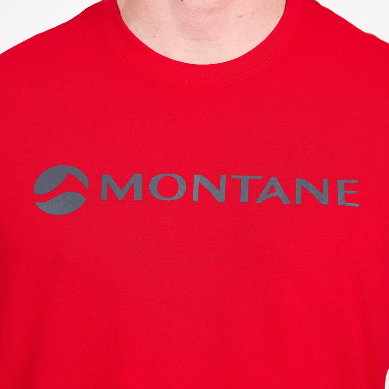 Montane Lätta Mono T-Shirt Herr Röda | FYPKEH506