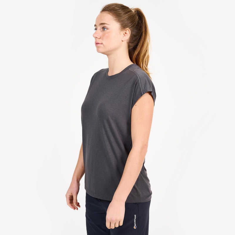 Montane Mira T-Shirt Dam Mörkgrå | JFVWXQ175