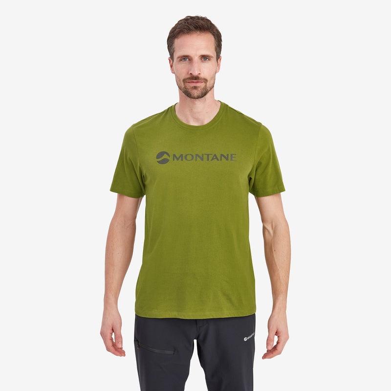 Montane Mono Logo T-Shirt Herr Gröna | IEGLSW481