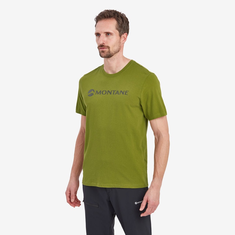 Montane Mono Logo T-Shirt Herr Gröna | IEGLSW481