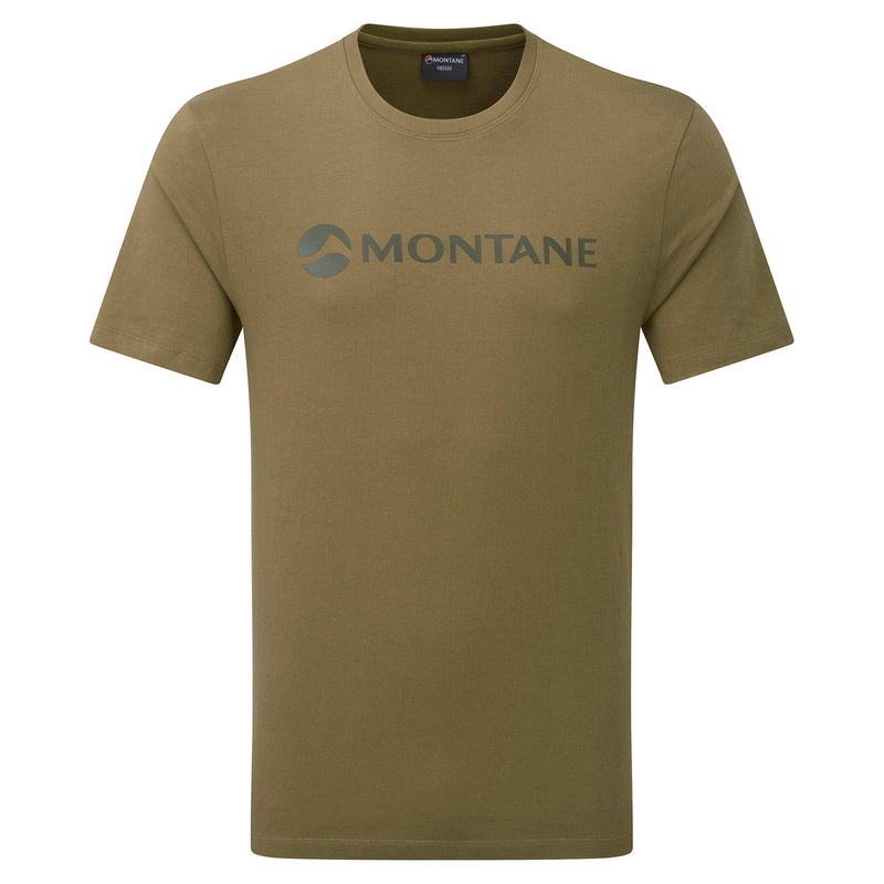 Montane Mono Logo T-Shirt Herr Olivgröna | PAZFTB691